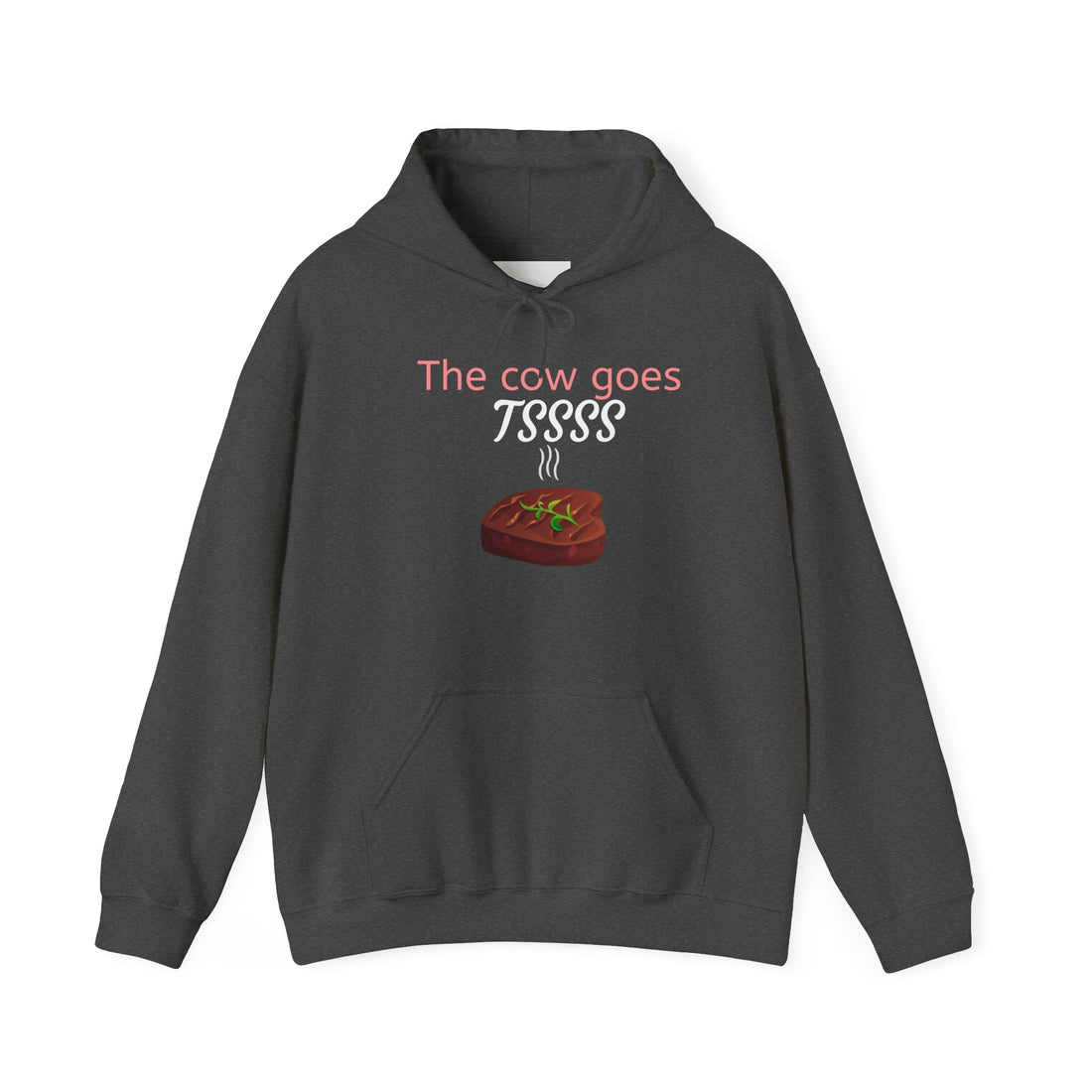 Funny Pun Hoodie: Cow Goes Tssss.