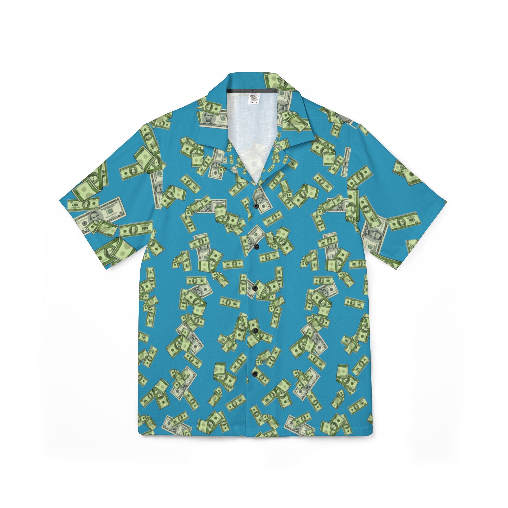 Men's Hawaiian Camp Shirt - Fun Money Design for Beach Vibes & Summer Parties