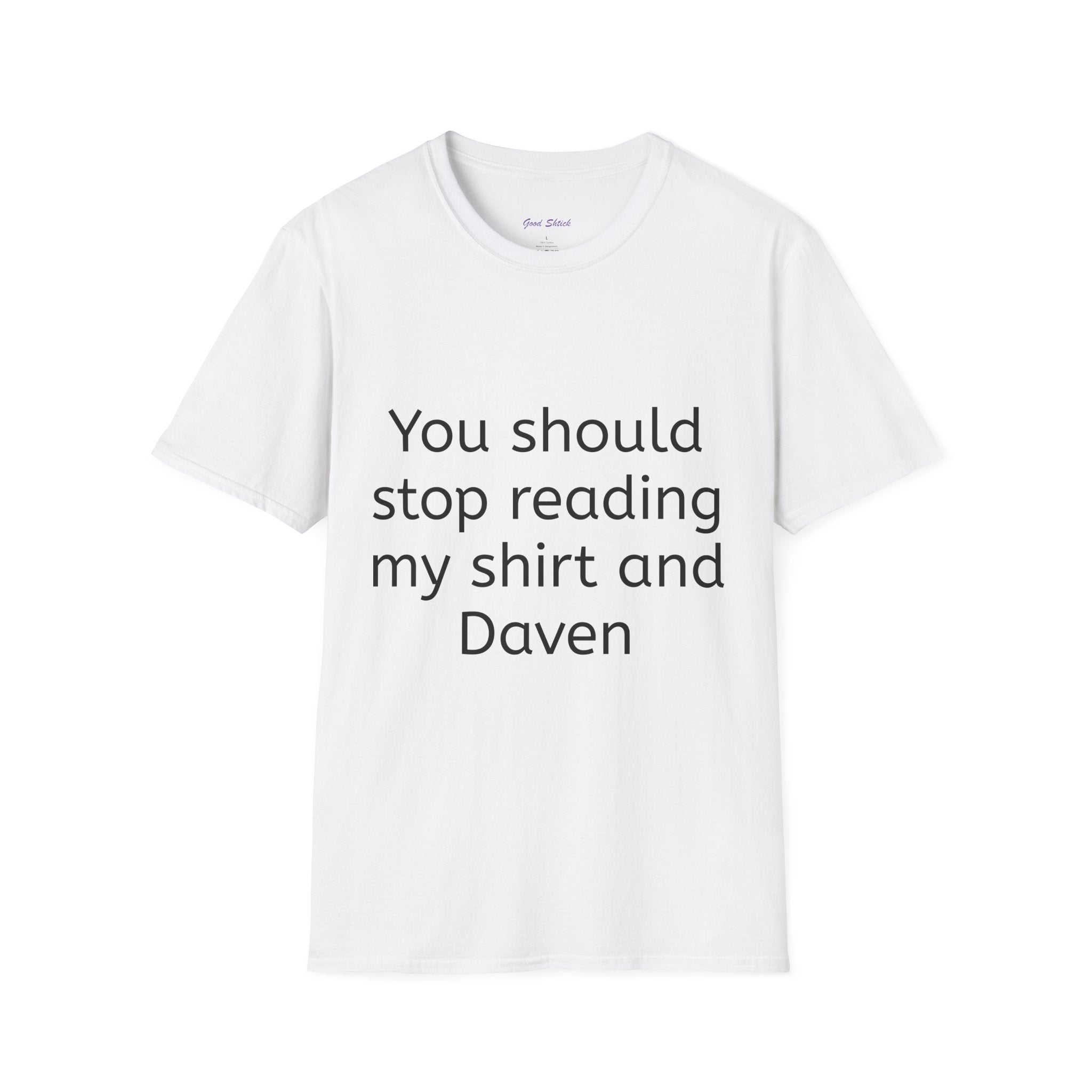 'Stop Reading and Start Davening' T-shirt.